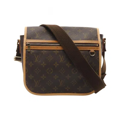 Pre-owned Louis Vuitton Coated Canvas Leather Shoulder Bag () In Brown