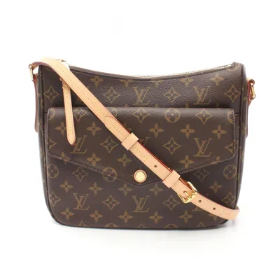 Pre-owned Louis Vuitton Coated Canvas Leather Shoulder Bag () In Brown