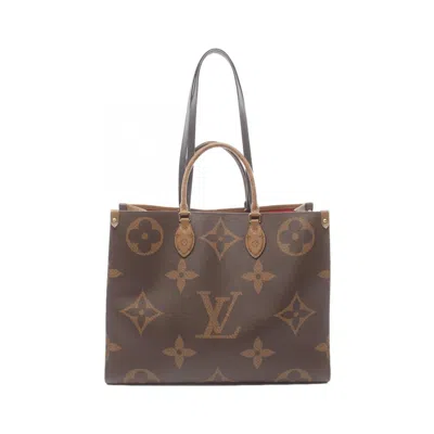 Pre-owned Louis Vuitton Coated Canvas Leather Shoulder Bag () In Brown