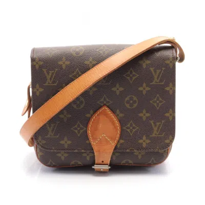 Pre-owned Louis Vuitton Coated Canvas Leather Shoulder Bag () In Brown