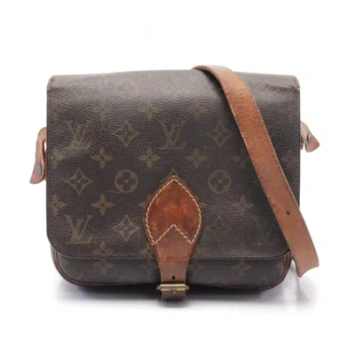 Pre-owned Louis Vuitton Coated Canvas Leather Shoulder Bag () In Brown