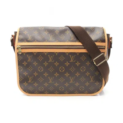 Pre-owned Louis Vuitton Coated Canvas Leather Shoulder Bag () In Brown