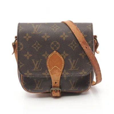 Pre-owned Louis Vuitton Coated Canvas Leather Shoulder Bag () In Brown