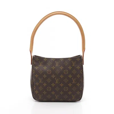 Pre-owned Louis Vuitton Coated Canvas Leather Shoulder Bag () In Brown