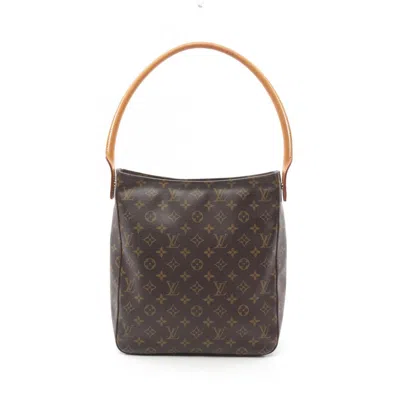 Pre-owned Louis Vuitton Coated Canvas Leather Shoulder Bag () In Brown