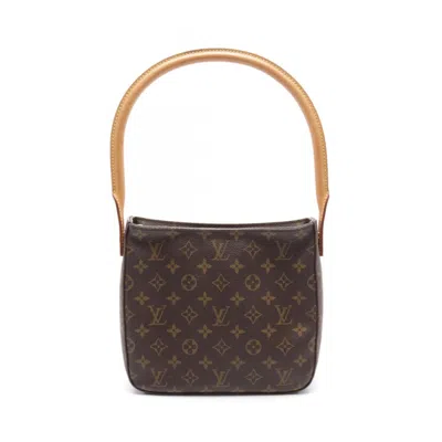 Pre-owned Louis Vuitton Coated Canvas Leather Shoulder Bag () In Brown