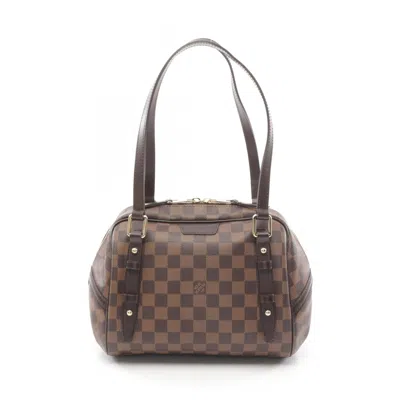 Pre-owned Louis Vuitton Coated Canvas Leather Shoulder Bag () In Brown