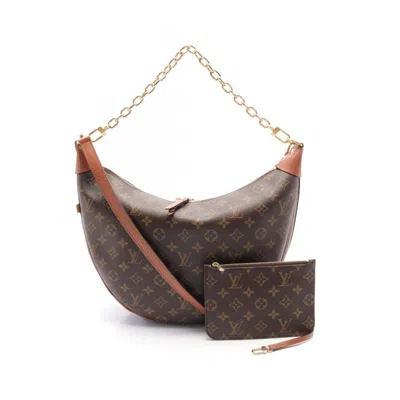 Pre-owned Louis Vuitton Coated Canvas Leather Shoulder Bag () In Brown