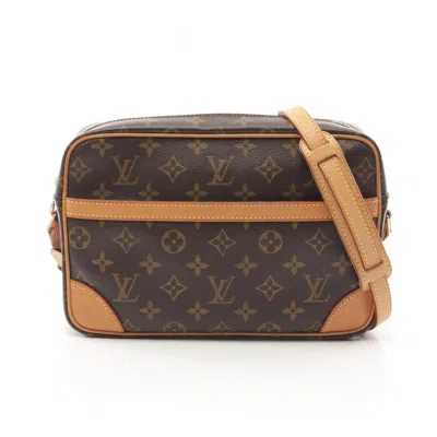 Pre-owned Louis Vuitton Coated Canvas Leather Shoulder Bag () In Brown