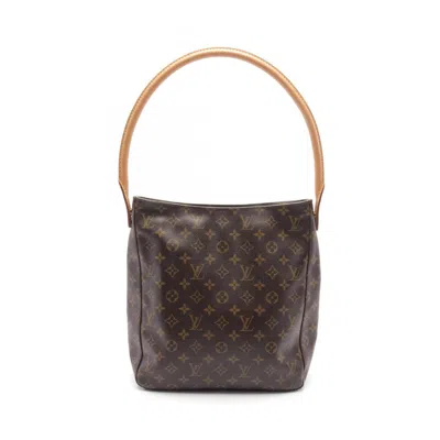 Pre-owned Louis Vuitton Coated Canvas Leather Shoulder Bag () In Brown