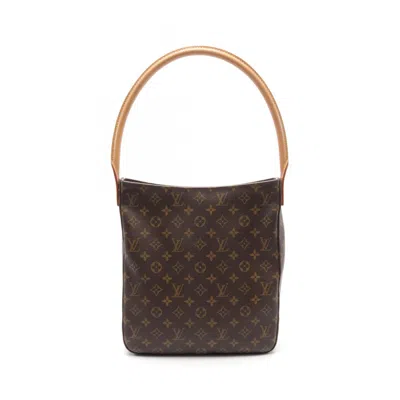 Pre-owned Louis Vuitton Coated Canvas Leather Shoulder Bag () In Brown