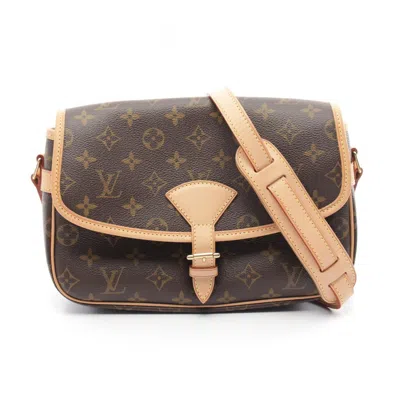 Pre-owned Louis Vuitton Coated Canvas Leather Shoulder Bag () In Brown