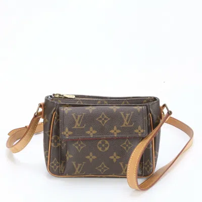 Pre-owned Louis Vuitton Coated Canvas Leather Shoulder Bag () In Brown