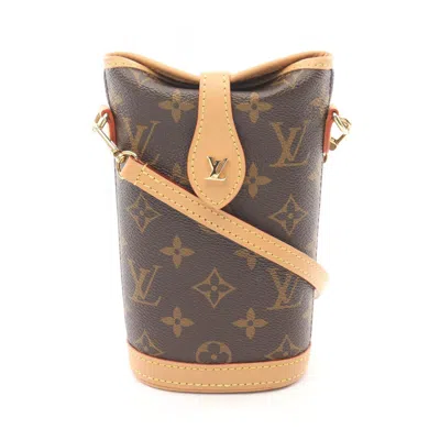 Pre-owned Louis Vuitton Coated Canvas Leather Shoulder Bag () In Brown