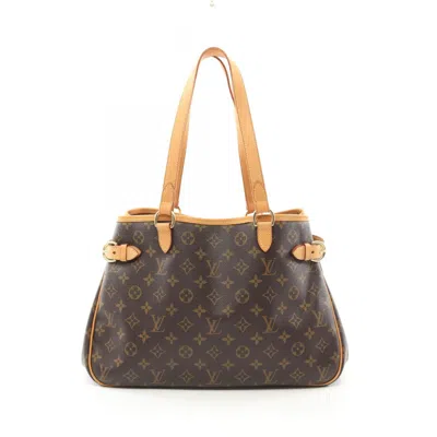 Pre-owned Louis Vuitton Coated Canvas Leather Shoulder Bag () In Brown