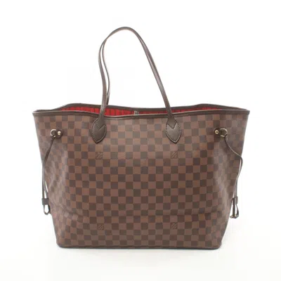 Pre-owned Louis Vuitton Coated Canvas Leather Tote Bag () In Brown