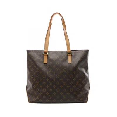 Pre-owned Louis Vuitton Coated Canvas Leather Tote Bag () In Brown