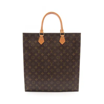 Pre-owned Louis Vuitton Coated Canvas Leather Tote Bag () In Brown