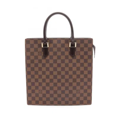 Pre-owned Louis Vuitton Coated Canvas Leather Tote Bag () In Brown