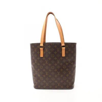 Pre-owned Louis Vuitton Coated Canvas Leather Tote Bag () In Brown