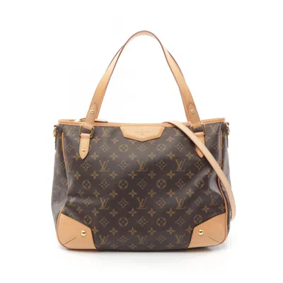 Pre-owned Louis Vuitton Coated Canvas Leather Tote Bag () In Brown