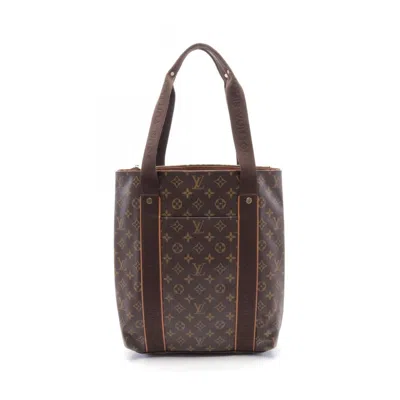 Pre-owned Louis Vuitton Coated Canvas Leather Tote Bag () In Brown
