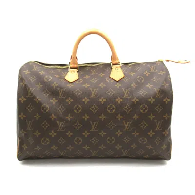 Pre-owned Louis Vuitton Coated Canvas Monogram Pvc Handbag () In Brown