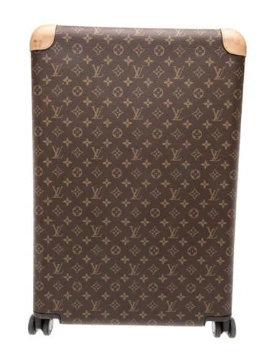 Pre-owned Louis Vuitton Coated Canvas Monogram Suitcase In Brown