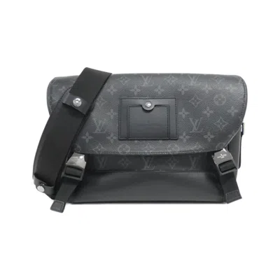 Pre-owned Louis Vuitton Coated Canvas Shoulder Bag () In Black