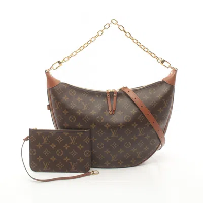 Pre-owned Louis Vuitton Coated Canvas Shoulder Bag () In Brown
