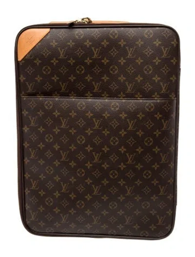 Pre-owned Louis Vuitton Coated Canvas Suitcase In Brown
