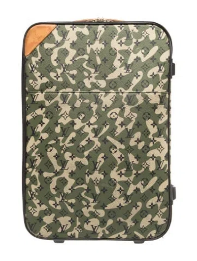 Pre-owned Louis Vuitton Coated Canvas Suitcase In Green