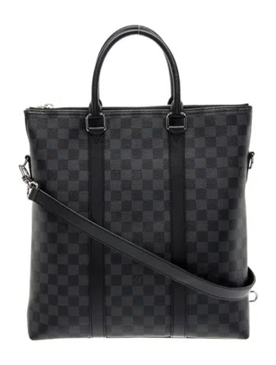 Pre-owned Louis Vuitton Coated Canvas Tote In Gray