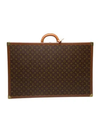 Pre-owned Louis Vuitton Coated Canvas Trunk In Brown