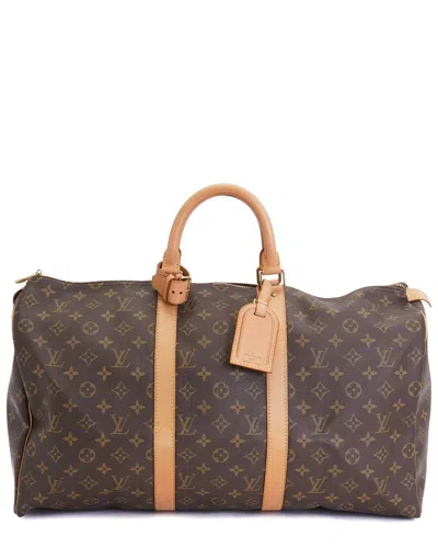 Pre-owned Louis Vuitton Coated/waterproof Canvas Keepall 50 (authentic Pre-loved)