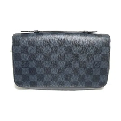 Pre-owned Louis Vuitton Cobalt Damier Canvas Long Wallet (bi-fold) ()