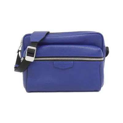 Pre-owned Louis Vuitton Cobalt Leather Shoulder Bag ()