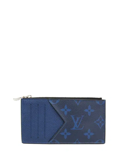 Pre-owned Louis Vuitton Cobalt Monogram, Taigarama Card Case (authentic Pre-loved)