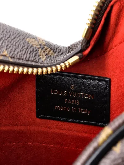 Pre-owned Louis Vuitton Coeur Handbag Limited Edition Fall In Love Monogram Canvas Crossbody Bag In Brown
