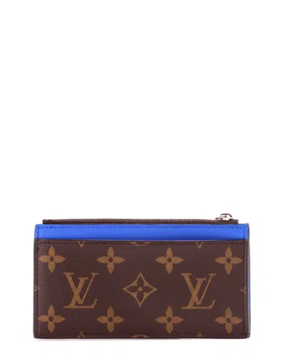 Pre-owned Louis Vuitton Coin Card Holder Macassar Monogram (authentic Pre-loved)