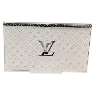 Pre-owned Louis Vuitton Coin Card Holder Silver Metal Wallet  ()