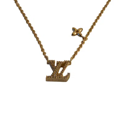 Pre-owned Louis Vuitton Collier Lv Iconic Necklaces Gold