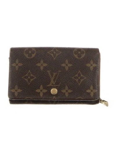 Pre-owned Louis Vuitton Compact Wallet In Brown