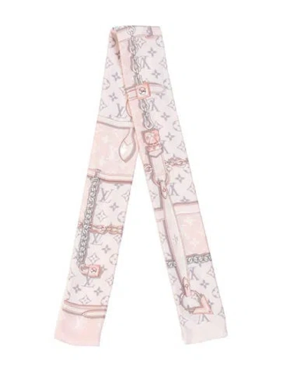 Pre-owned Louis Vuitton Confidential Silk Bandeau In Pink