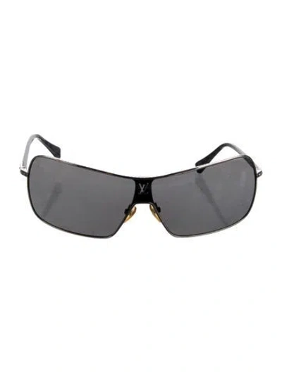Pre-owned Louis Vuitton Conspiration Lv Monogram Sunglasses In Green