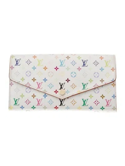 Pre-owned Louis Vuitton Continental Wallet In White