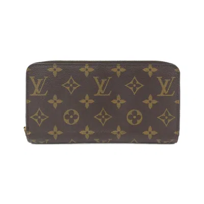 Pre-owned Louis Vuitton Coquelicots Marron Coated Canvas Long Wallet (bi-fold) ()