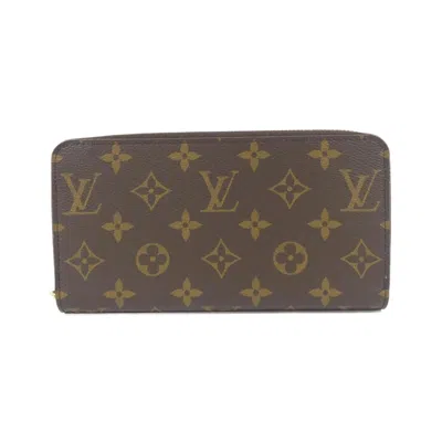 Pre-owned Louis Vuitton Coquelicots Marron Coated Canvas Long Wallet (bi-fold) ()