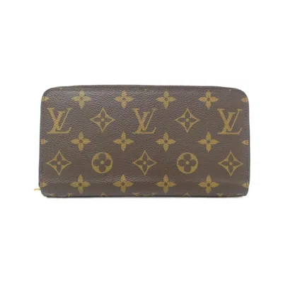 Pre-owned Louis Vuitton Coquelicots Marron Coated Canvas Long Wallet (bi-fold) ()
