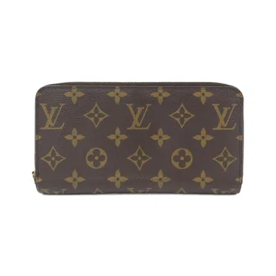 Pre-owned Louis Vuitton Coquelicots Marron Coated Canvas Long Wallet (bi-fold) ()